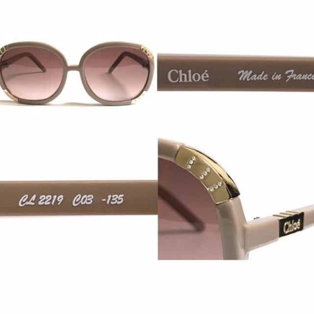 定価3.8万 Chloe クロエ ラウンドシェイプ サングラス CL2219