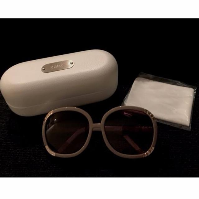 定価3.8万 Chloe クロエ ラウンドシェイプ サングラス CL2219