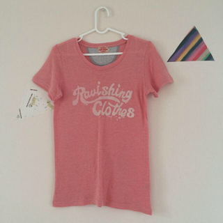 キューブシュガー(CUBE SUGAR)のキューブシュガーのピンクTシャツ(Tシャツ(半袖/袖なし))