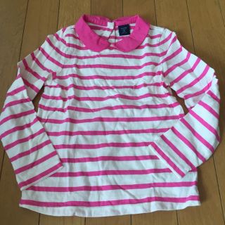 ベビーギャップ(babyGAP)のbabygap 襟付きピンクバーダーロンT(Tシャツ/カットソー)