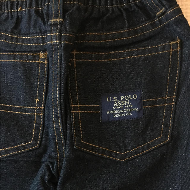 Ralph Lauren(ラルフローレン)の値下げ！新品未使用USPAポロチェック柄シャツ＆デニムセット キッズ/ベビー/マタニティのキッズ服男の子用(90cm~)(Tシャツ/カットソー)の商品写真