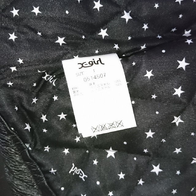 X-girl(エックスガール)の値下げ X-GIRL 革ジャン レディースのジャケット/アウター(ライダースジャケット)の商品写真
