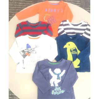 ザラキッズ(ZARA KIDS)の海外  長袖 Tシャツ 7枚セット サイズ80(Ｔシャツ)