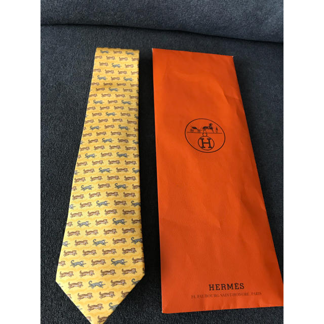Hermes - エルメス ネクタイ新品 タイガーと猿柄の通販 by N|エルメス
