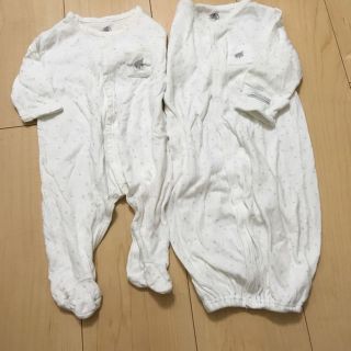 プチバトー(PETIT BATEAU)のまこさま専用☆プチバトー セットと赤ちゃんの城肌着セット(カバーオール)