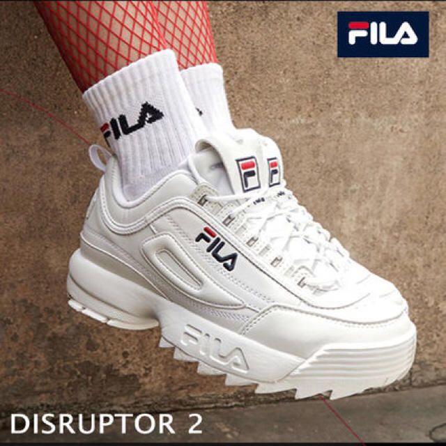 FILA 厚底 スニーカー靴/シューズ