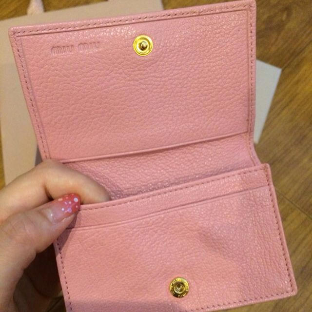 ブランド】 miumiu - Miumiu♡新品名刺入れの通販 by ARS|ミュウ ...