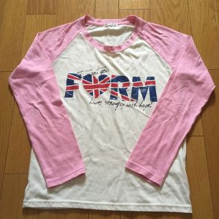 ラグラン袖 ピンクの長袖Tシャツ❤️S(その他)