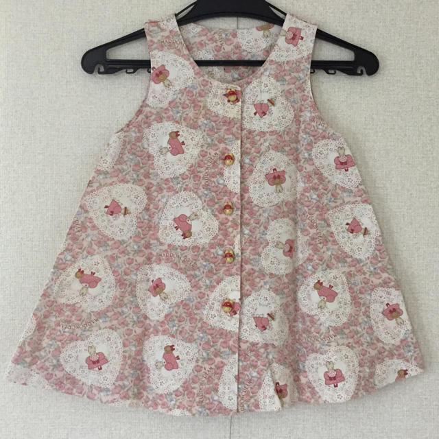 サンリオ(サンリオ)のハンドメイド マロンクリーム ワンピース キッズ/ベビー/マタニティのキッズ服女の子用(90cm~)(ワンピース)の商品写真