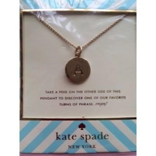 ケイトスペードニューヨーク(kate spade new york)の【正規品】☆kate spade☆イニシャルペンダント　A(ネックレス)