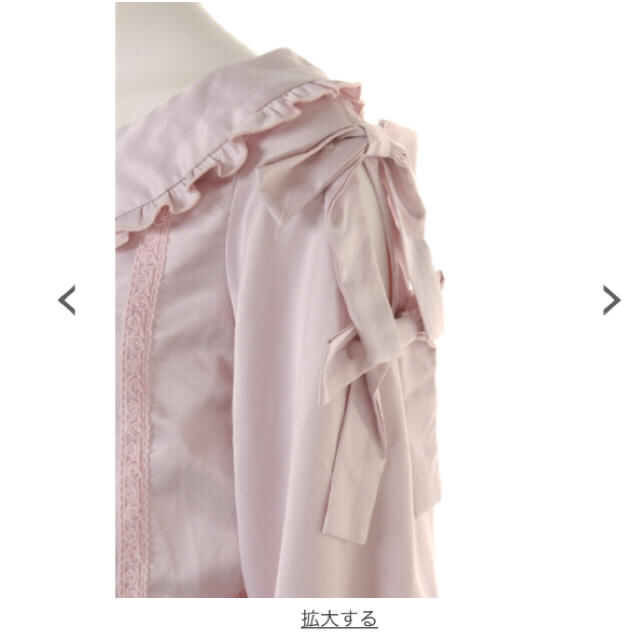 Swankiss(スワンキス)のSwankiss RS side ribbon cotton TOPS レディースのトップス(シャツ/ブラウス(長袖/七分))の商品写真