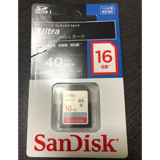 サンディスク(SanDisk)のSDカード 16GB Class10(その他)