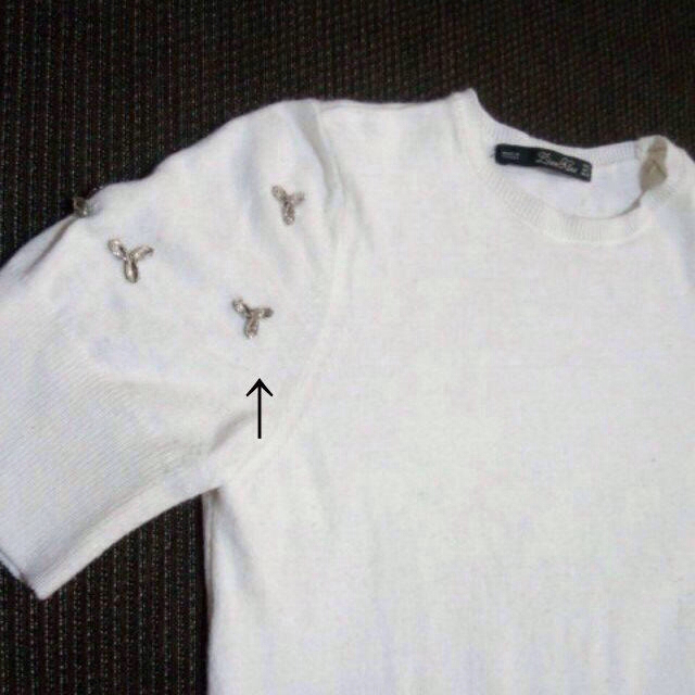 ZARA(ザラ)のビジュー レディースのトップス(Tシャツ(半袖/袖なし))の商品写真