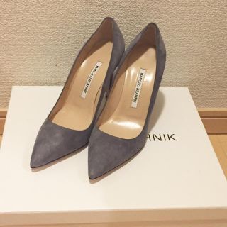 マノロブラニク(MANOLO BLAHNIK)の週末お値下げ 試着のみ スエード マノロブラニク(ハイヒール/パンプス)