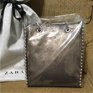 ザラ(ZARA)のザラ ZARA 大人気完売！ チェーンショルダーバッグ グレー(ショルダーバッグ)