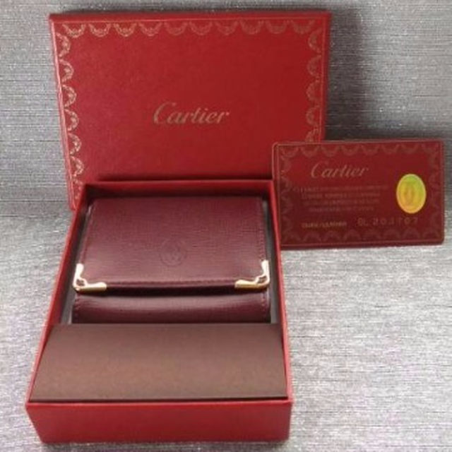 Cartier - 廃盤未使用品□カルティエ財布 マストコインケース ボルドー