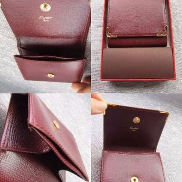 Cartier - 廃盤未使用品□カルティエ財布 マストコインケース ボルドー