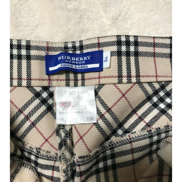 BURBERRY BLUE LABEL(バーバリーブルーレーベル)の☆ バーバリー ノバチェック ストレート パンツ ☆ レディースのパンツ(カジュアルパンツ)の商品写真