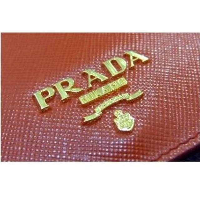 PRADA(プラダ)のプラダカードケースパスケースオレンジ2M0208新品 レディースのファッション小物(名刺入れ/定期入れ)の商品写真