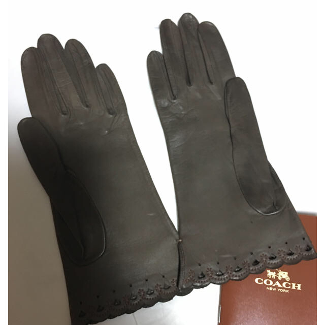 COACH(コーチ)のコーチ 皮手袋【訳あり格安】 レディースのファッション小物(手袋)の商品写真