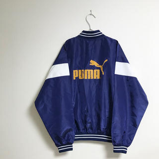 プーマ(PUMA)の新品 90年代 PUMA ナイロンジャケット スタジャン ビッグロゴ(ナイロンジャケット)