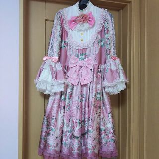 アンジェリックプリティー(Angelic Pretty)のAngelic Pretty ベルエポックローズ ドレス 3点セット(ひざ丈ワンピース)