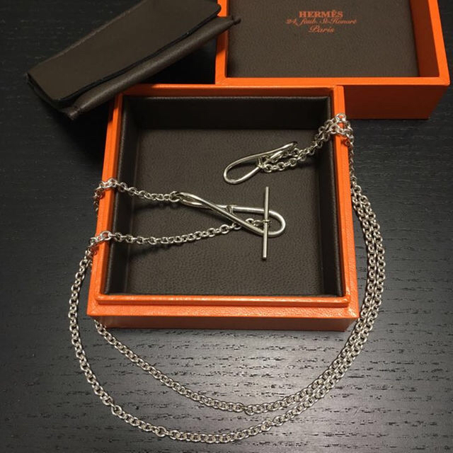 最安値挑戦! Hermes - HERMES シェーヌダンクル ツイスト ロング