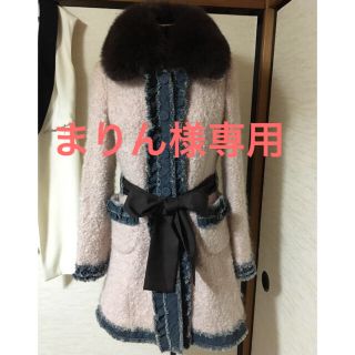 トゥービーシック(TO BE CHIC)の完売モデル！TO BE CHIC トゥービーシック モヘヤデニムファーコート(ロングコート)