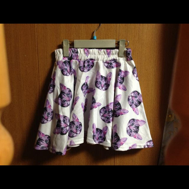 猫ミニスカート レディースのスカート(ミニスカート)の商品写真