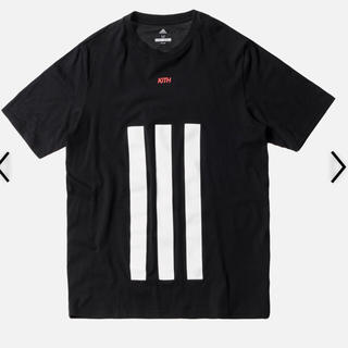 アディダス(adidas)のLサイズ KITH X ADIDAS SOCCER BIG STRIPE TEE(Tシャツ/カットソー(半袖/袖なし))