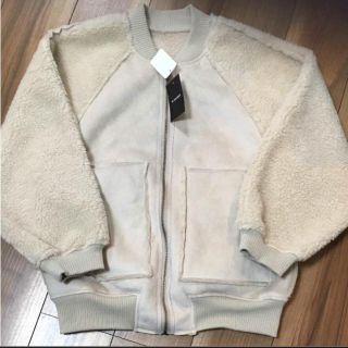 ダブルクローゼット(w closet)のタイムセール w closet フェイクムートン リバーシブル ブルゾン ボア(ブルゾン)