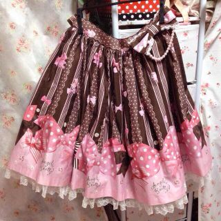 アンジェリックプリティー(Angelic Pretty)のジュエルリボンスカート(ひざ丈スカート)