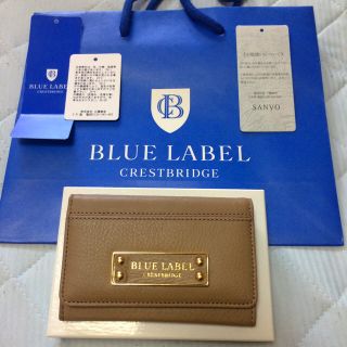 バーバリー(BURBERRY)のベティ様専用♡新品！ブルーレーベルクレストブリッジ カードケース ベージュ (名刺入れ/定期入れ)