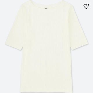 ユニクロ(UNIQLO)のユニクロ リブボートネックT(Tシャツ(長袖/七分))