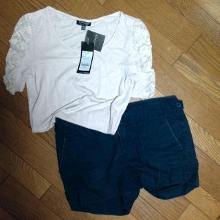 トップショップ(TOPSHOP)の新品 TOPSHOP レース Tシャツ(Tシャツ(半袖/袖なし))