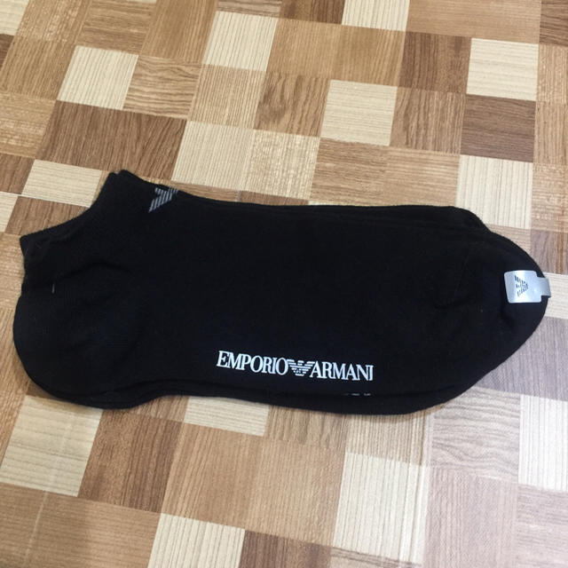 Emporio Armani(エンポリオアルマーニ)の【送料無料】EMPORIO ARMANI 靴下 黒 3足組 メンズのレッグウェア(ソックス)の商品写真