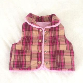 ベビーギャップ(babyGAP)のused♡baby gap♡80♡リバーシブル♡中綿ベスト♡(ジャケット/コート)