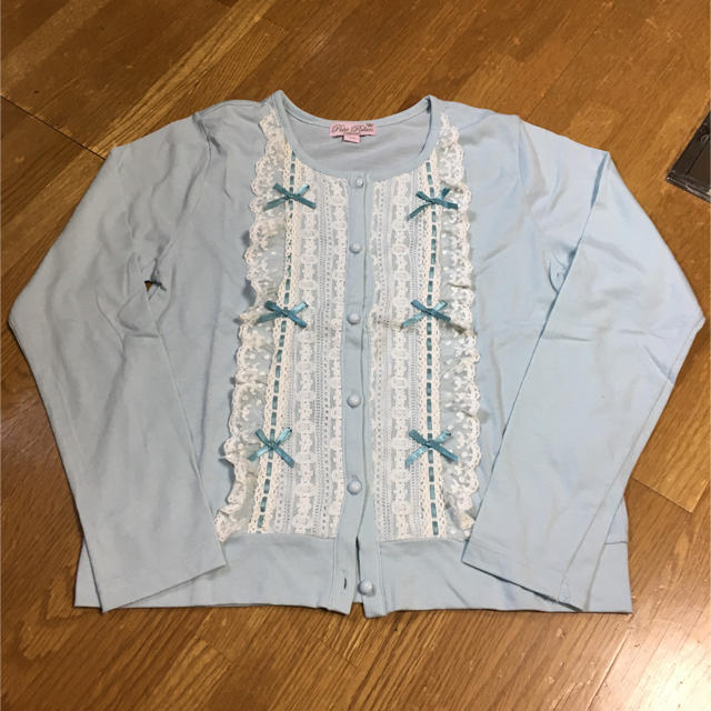 motherways(マザウェイズ)の水色カーディガン キッズ/ベビー/マタニティのキッズ服女の子用(90cm~)(カーディガン)の商品写真