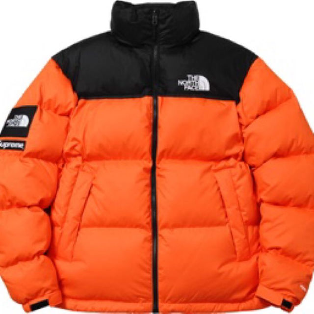 Supreme(シュプリーム)のsupreme the north face オレンジ ヌプシ 16aw ノース メンズのジャケット/アウター(ダウンジャケット)の商品写真