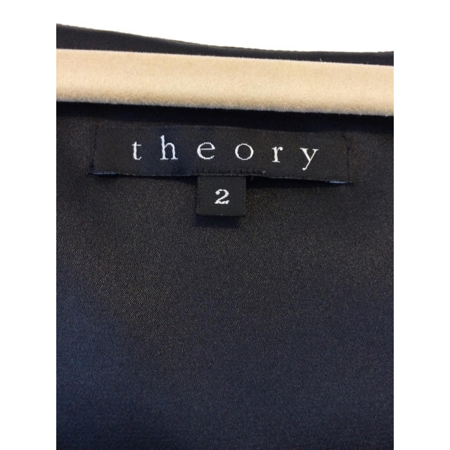 theory(セオリー)の【専用】ブラックワンピース パープルライン ドレス レディースのワンピース(ひざ丈ワンピース)の商品写真