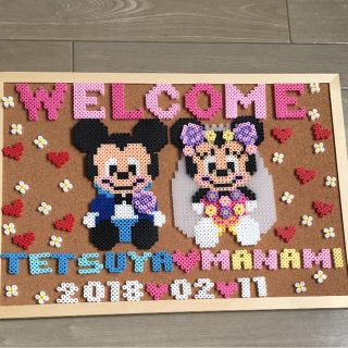 アイロンビーズ ウェルカムボード 結婚式の通販 ラクマ