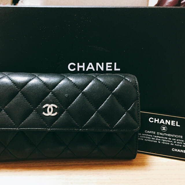 CHANEL(シャネル)のCHANEL❥マトラッセ❥長財布❥黒 りなッこさん専用 レディースのファッション小物(財布)の商品写真