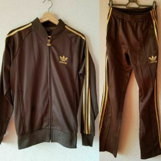 00's adidas アディダス  ベロア  セットアップ  ブラウン  茶