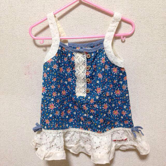 キムラタン 花柄キャミソール♡ キッズ/ベビー/マタニティのキッズ服女の子用(90cm~)(その他)の商品写真