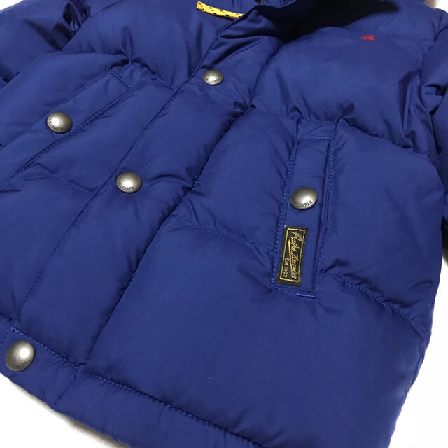 POLO RALPH LAUREN(ポロラルフローレン)の定価35,100円☆新品✨ブルー×レッド ダウンジャケット 6/120 キッズ/ベビー/マタニティのキッズ服男の子用(90cm~)(ジャケット/上着)の商品写真