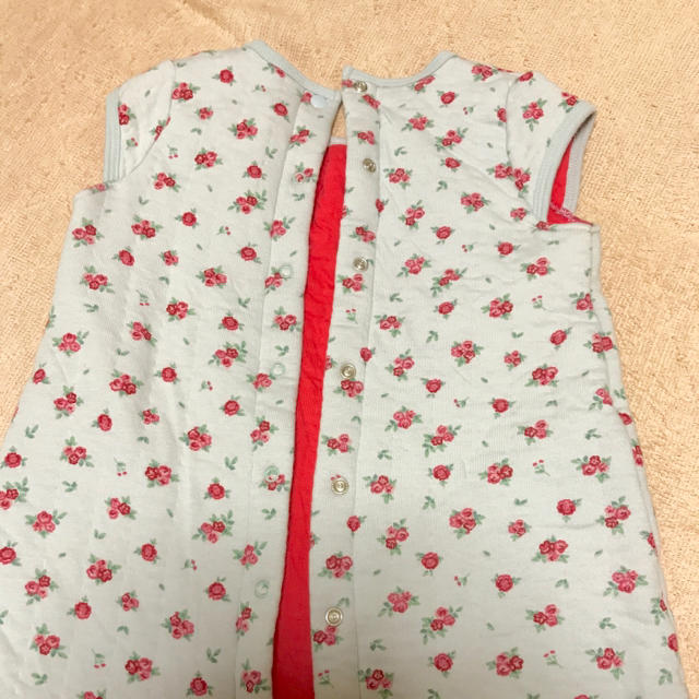 PETIT BATEAU(プチバトー)の【専用】プチバトー PETIT BATEAU 花柄ワンピース キッズ/ベビー/マタニティのベビー服(~85cm)(ワンピース)の商品写真