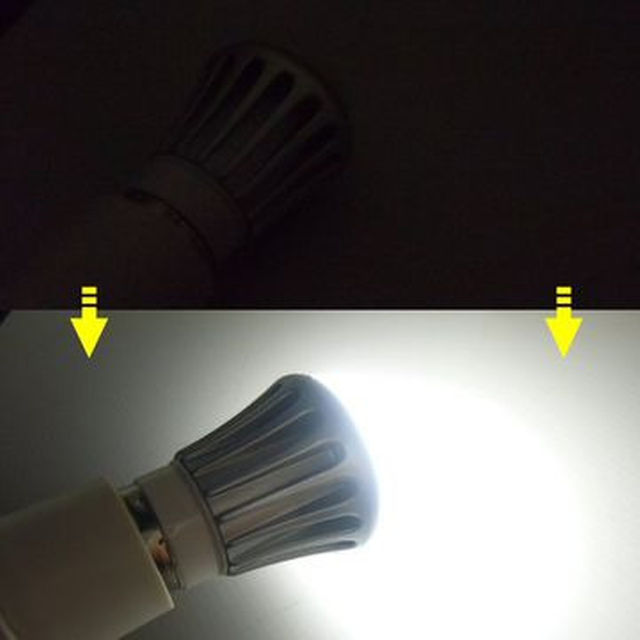 DC24V用/6W・白色LED電球/口金：E26/作業灯照明ライト 自動車/バイクの自動車/バイク その他(その他)の商品写真