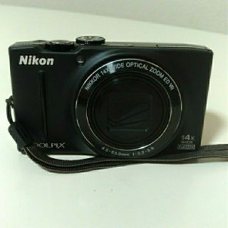 ニコン(Nikon)の美品#COOLPIX S8200 ブラック(コンパクトデジタルカメラ)