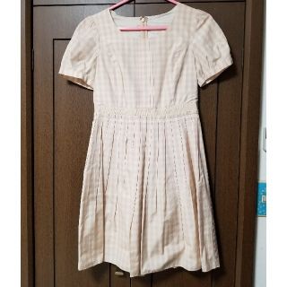 レッセパッセ(LAISSE PASSE)のレッセパッセ☆チェックワンピース☆美品(ひざ丈ワンピース)