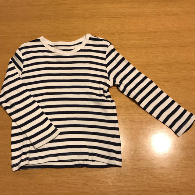 UNIQLO(ユニクロ)のユニクロ ボーダー トップス 100 キッズ/ベビー/マタニティのキッズ服女の子用(90cm~)(Tシャツ/カットソー)の商品写真